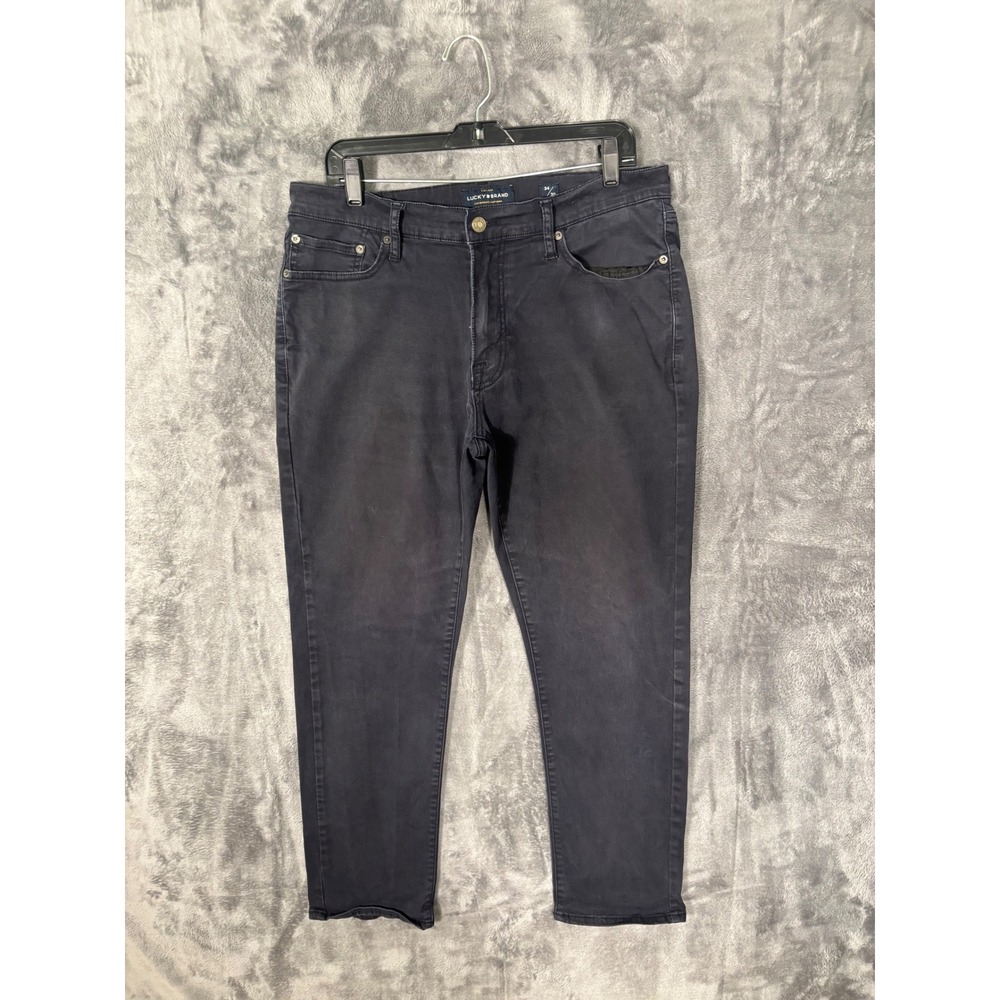 Lucky Brand 410 Athletic Slim Jeans Mens 34x30 Dark Wash Navy Blue Pants
